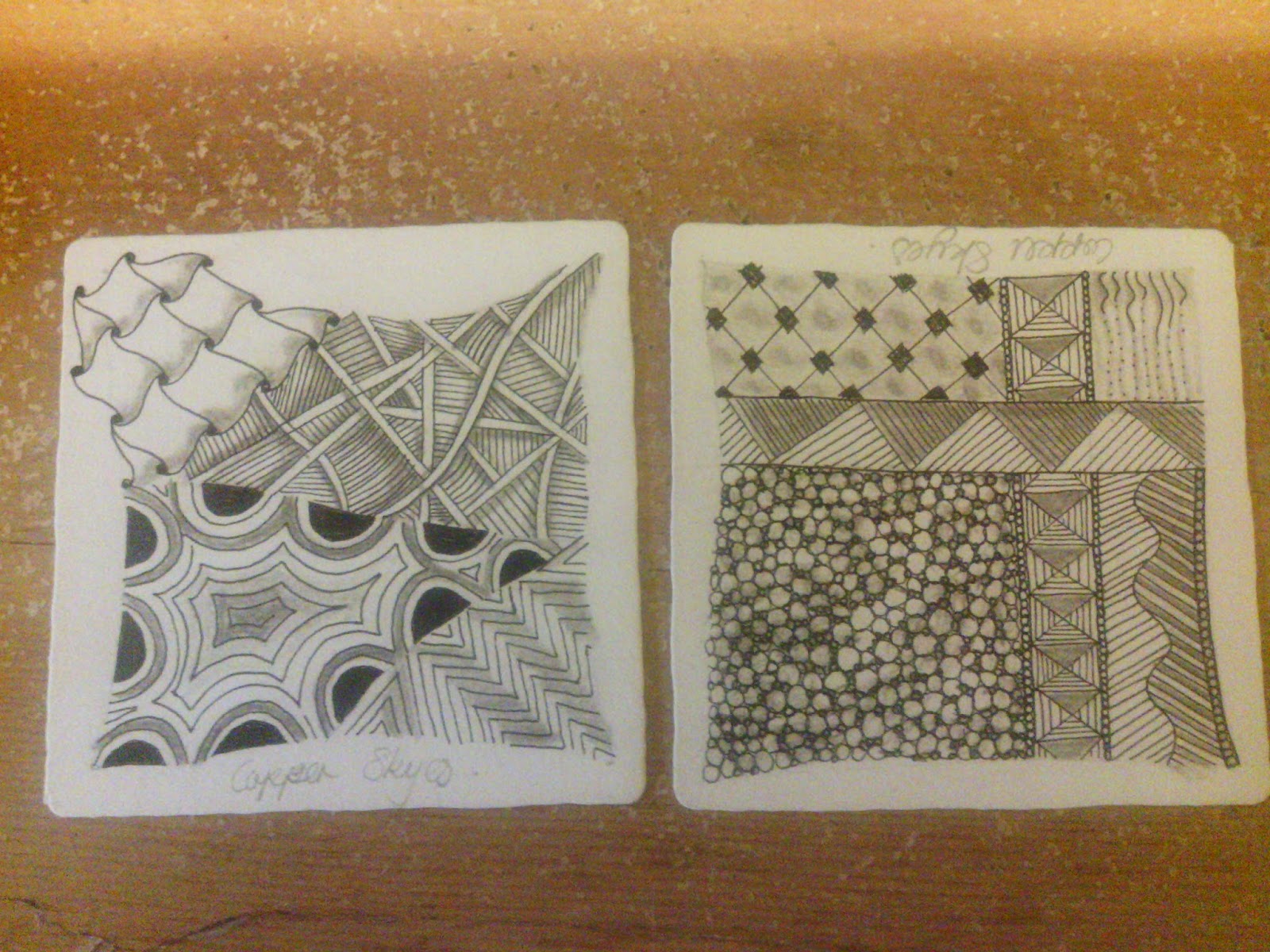NibbleKnits First Official Zentangle Tiles